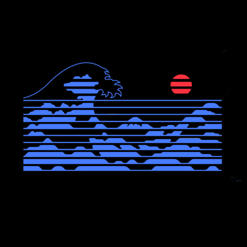 KANAGAWA STRIPE Geek T-Shirt