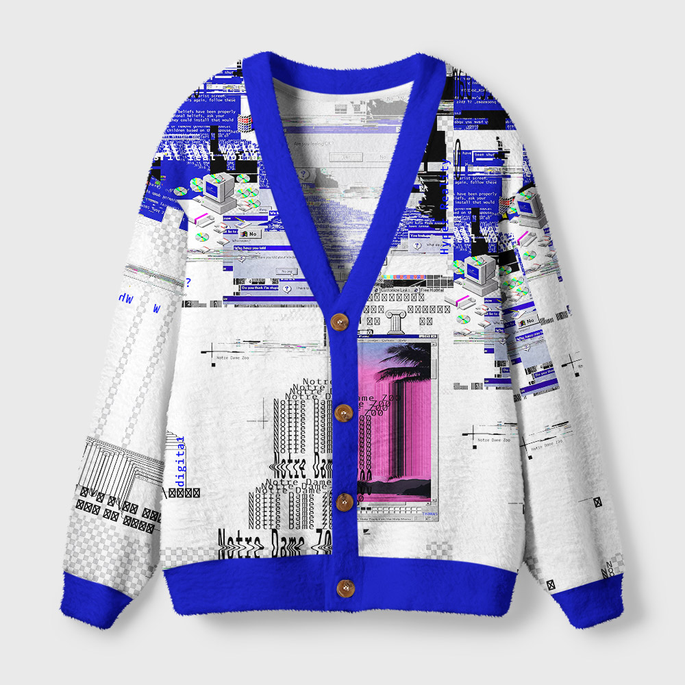 Windows Failure Geek Ugly Cardigan Sweaters