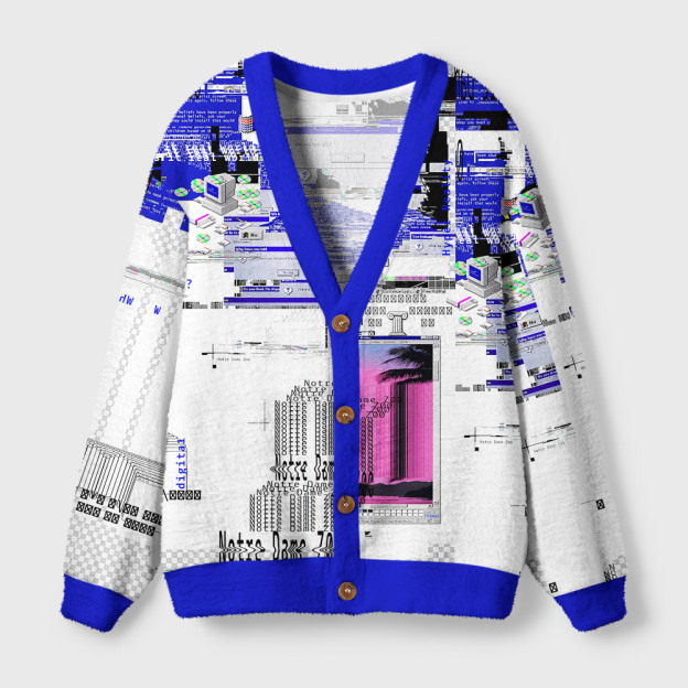 Windows Failure Geek Ugly Cardigan Sweaters