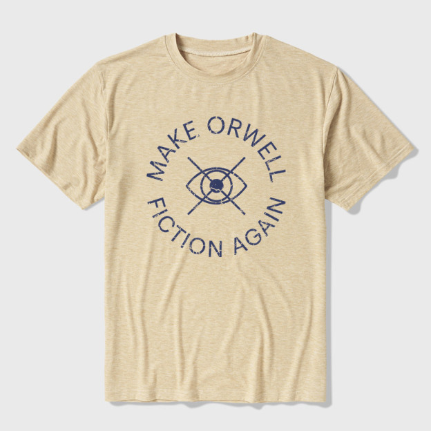 Make Orwell Fiction Again Ultra Soft Heather Tee
