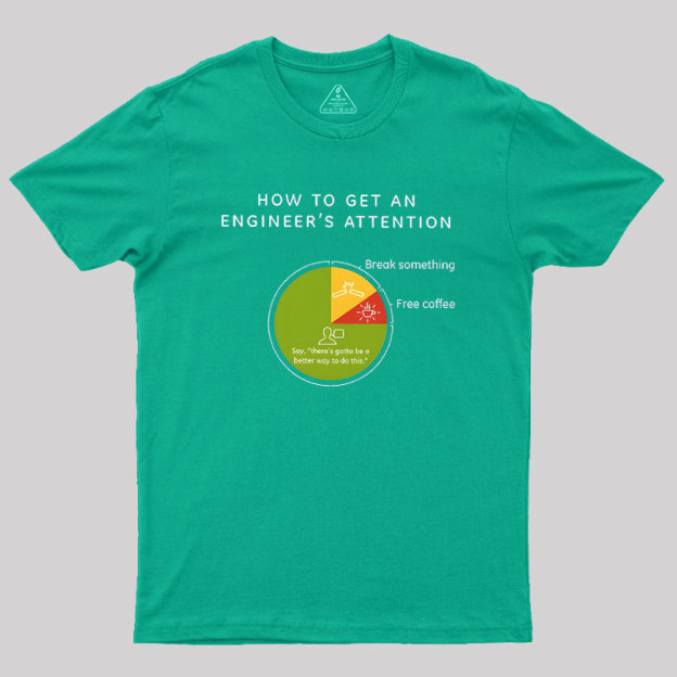 How To Get An Engineers Attention Geek T-Shirt
