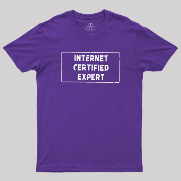 Internet Certified Expert Geek T-Shirt