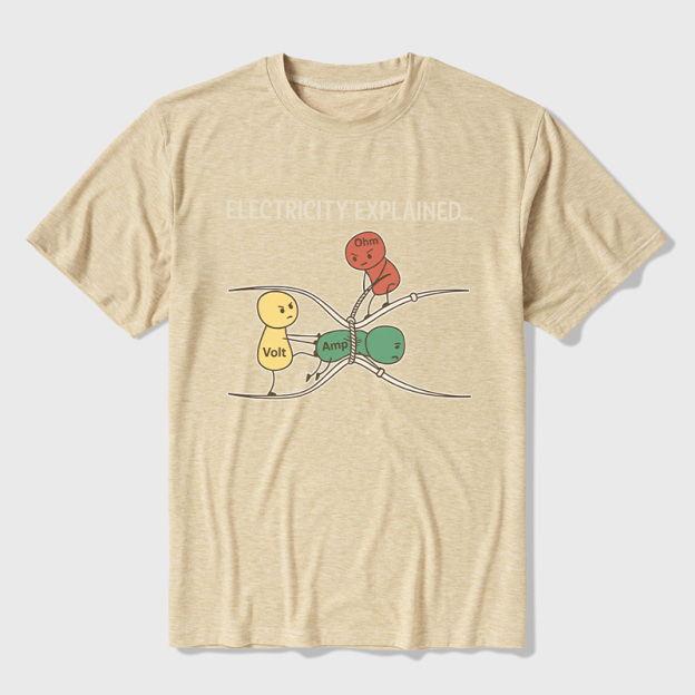 Electricity Explained Ultra Soft Heather Tee