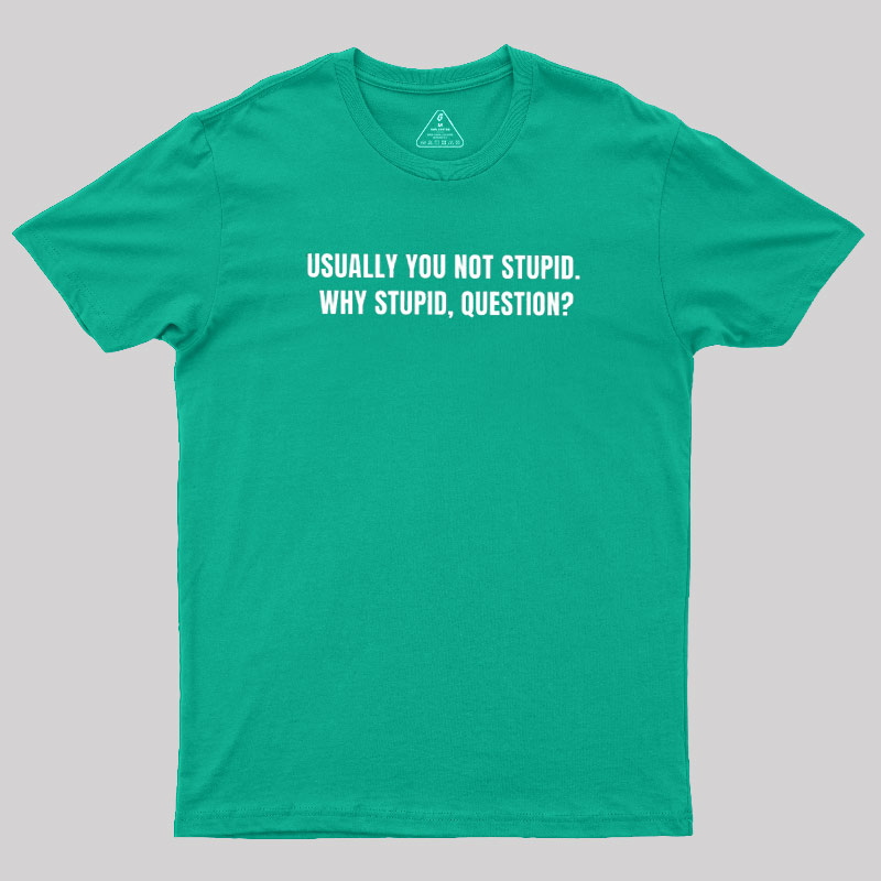 Why Stupid Geek T-Shirt