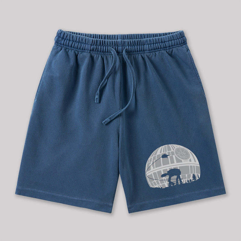 Death Star Geeky Washed Shorts