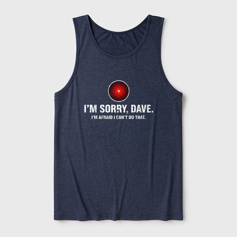 HAL Sorry Dave Quote Ultra Soft Heather Tank
