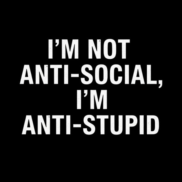 I'm Not Anti-social I'm Anti-stupid Geek T-Shirt