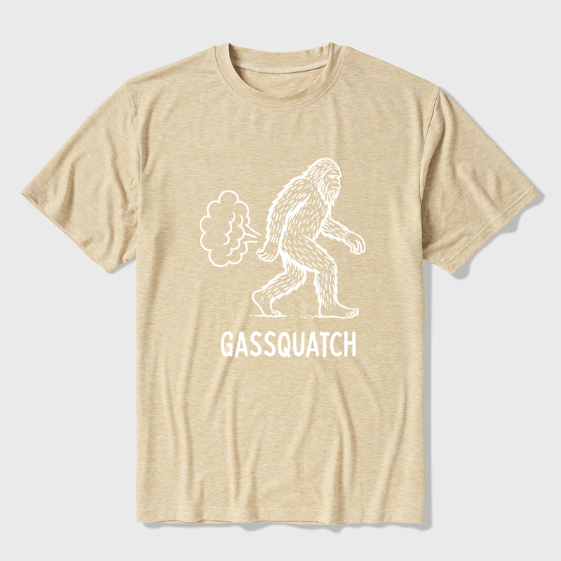 Gassquatch Funny Bigfoot Ultra Soft Heather Tee