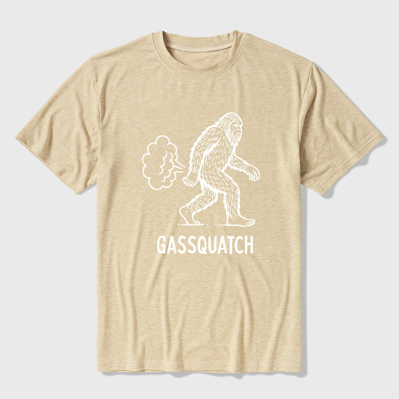 Gassquatch Funny Bigfoot Ultra Soft Heather Tee
