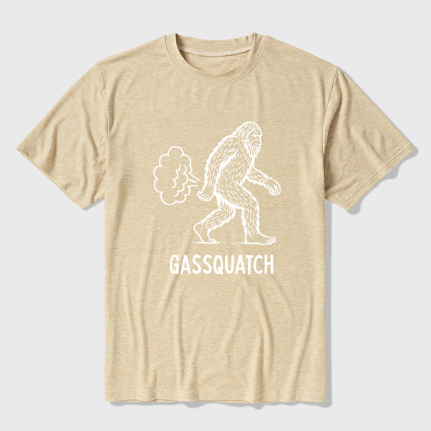 Gassquatch Funny Bigfoot Ultra Soft Heather Tee