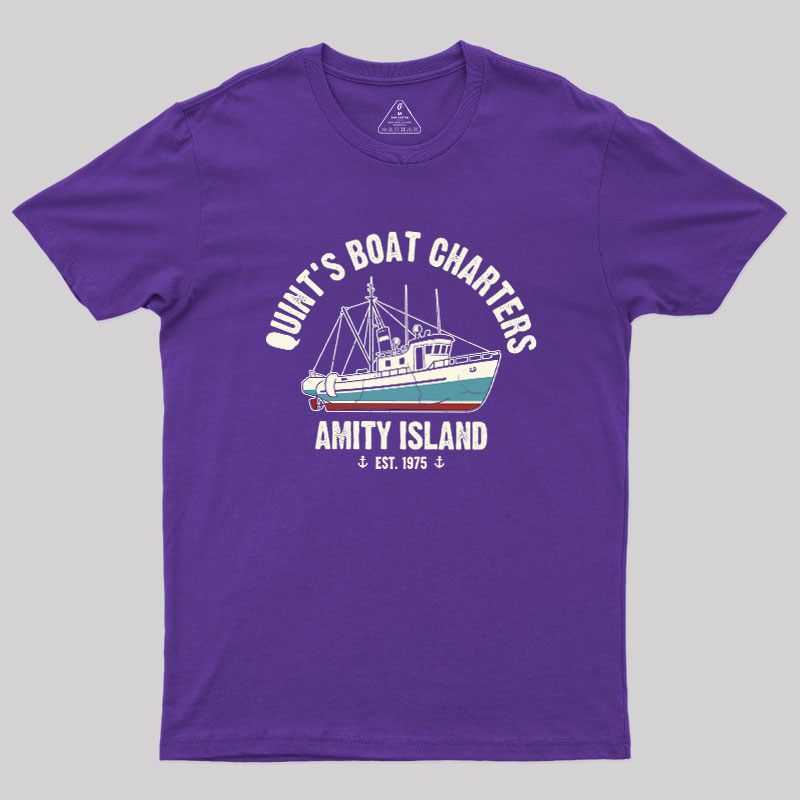 Quint's Boat Charters Geek T-Shirt
