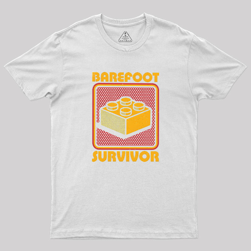 Foot Brick Survivor Geek T-Shirt