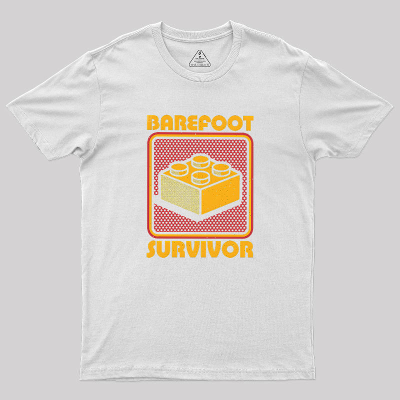 Foot Brick Survivor Geek T-Shirt