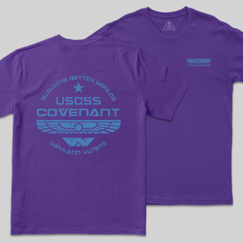 Personalized Weyland Yutani SkyBlue Geek T-Shirt