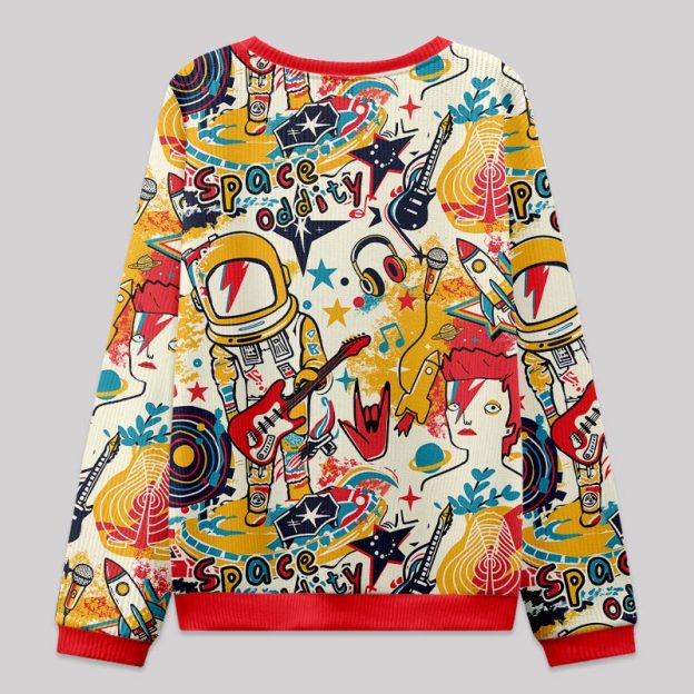 Space Oddity Fuzzy Fleece Sweatshirt