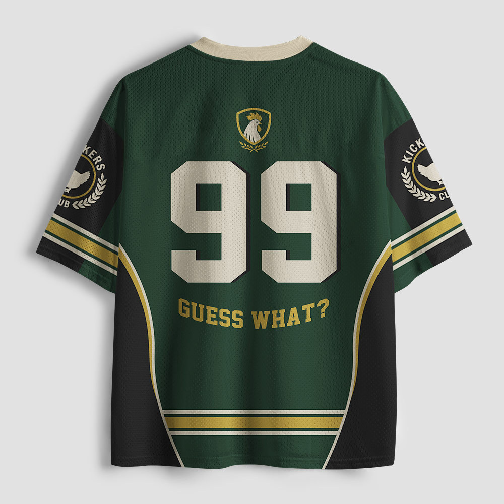 Guess What Chicken Butt Geek Mesh Jersey