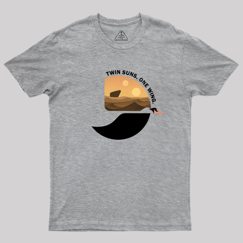Twin Suns One Wing Geek T-Shirt