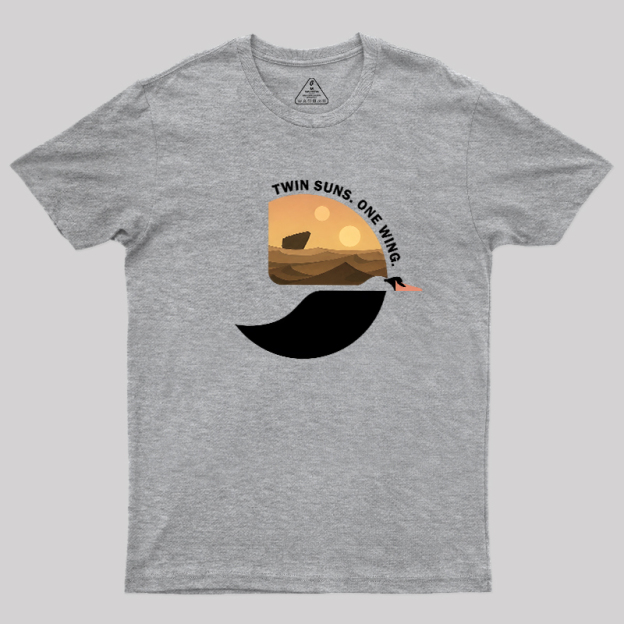 Twin Suns One Wing Geek T-Shirt