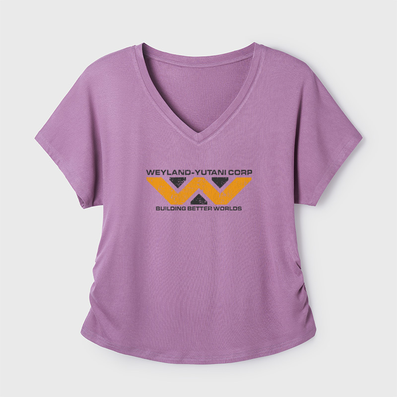 Weyland Yutani Corp Geek Dolman Sleeve V-Neck Shirt