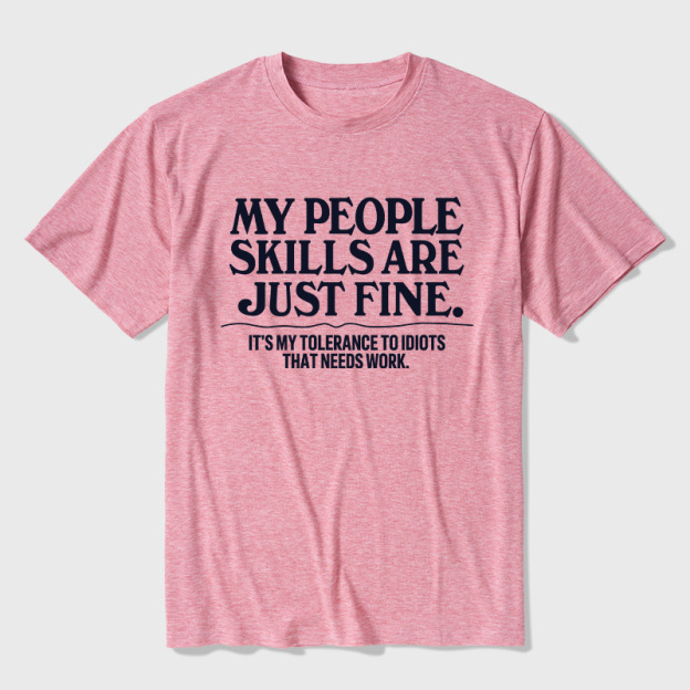 People Skills Fine Edition Ultra Soft Heather Tees
