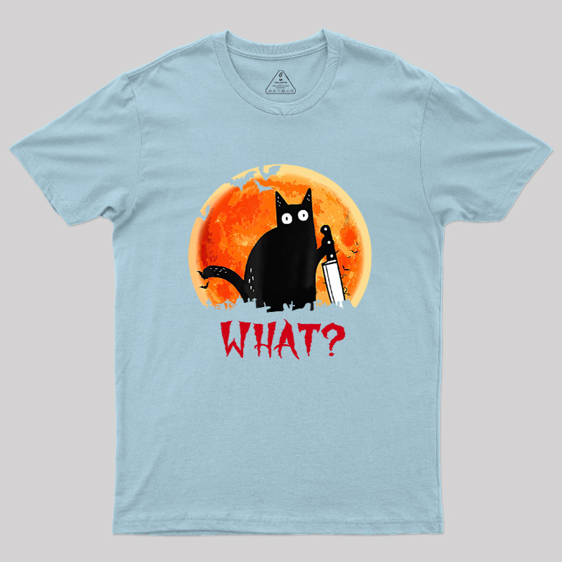 Cat What Funny Geek T-Shirt