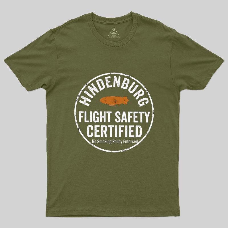 Hindenburg Flight Safety Certified Geek T-Shirt