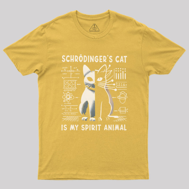 Schrodinger's Сat Science Nerd T-Shirt