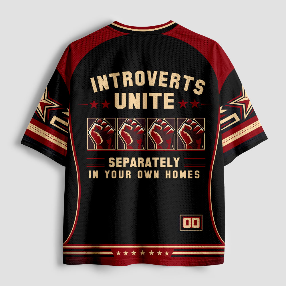 Introverts Unite Geek Mesh Jersey