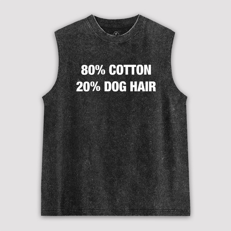 80 Cotton 20 Dog Hair Unisex Washed Tank