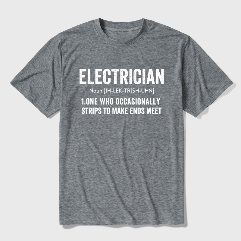 Electrical Engineer Technician Funny Definition Ultra Soft Heather Tee
