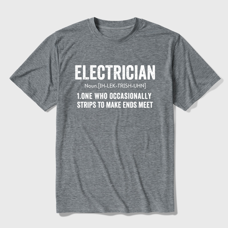 Electrical Engineer Technician Funny Definition Ultra Soft Heather Tee