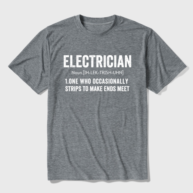 Electrical Engineer Technician Funny Definition Ultra Soft Heather Tee