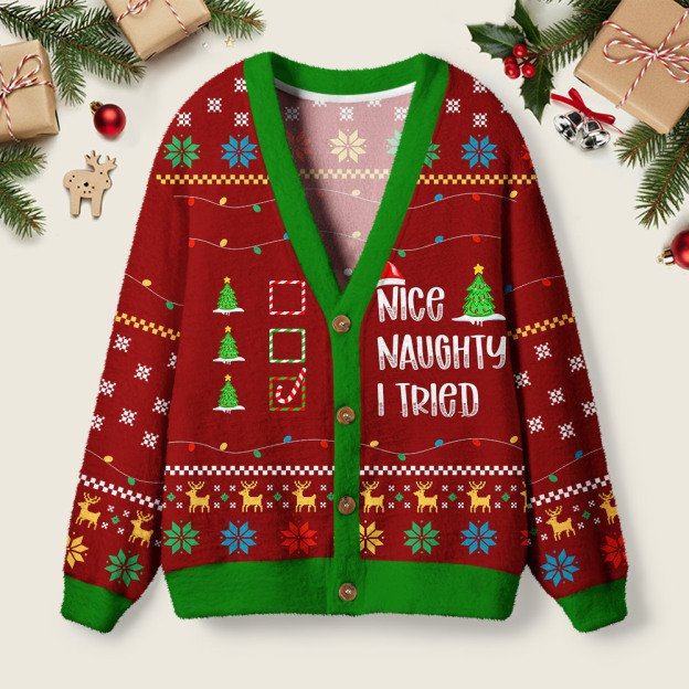 I Tired Funny Geek Ugly Cardigan Sweaters