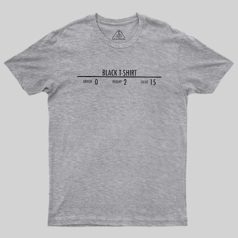 Black Oversized Geek T-Shirt
