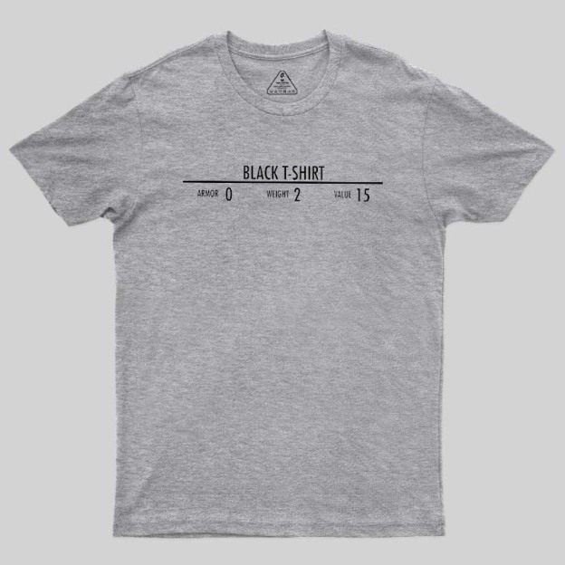 Black Oversized Geek T-Shirt
