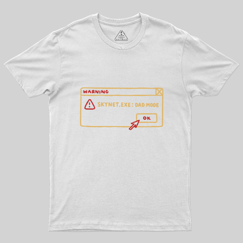AI Dad Mode Warning Geek T-Shirt