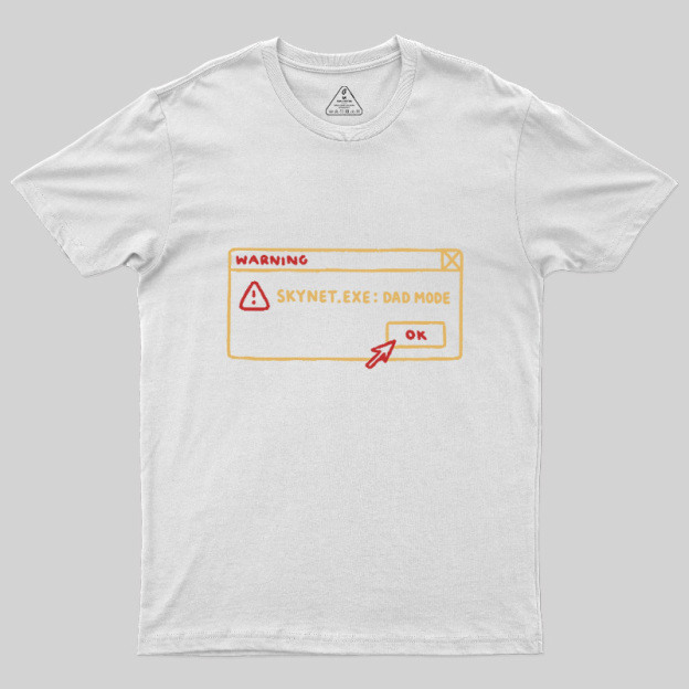 AI Dad Mode Warning Geek T-Shirt