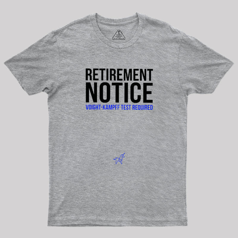 Voight-Kampff Test Geek T-Shirt