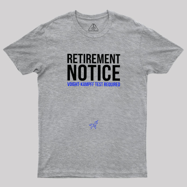 Voight-Kampff Test Geek T-Shirt