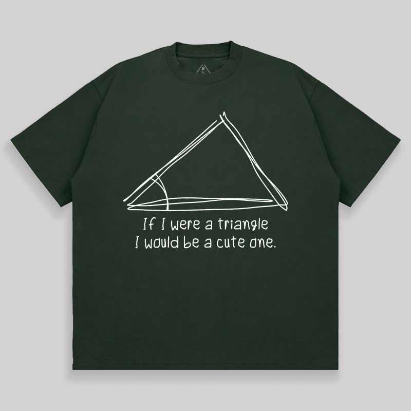 A Cute Triangle Unisex Oversized T-shirt