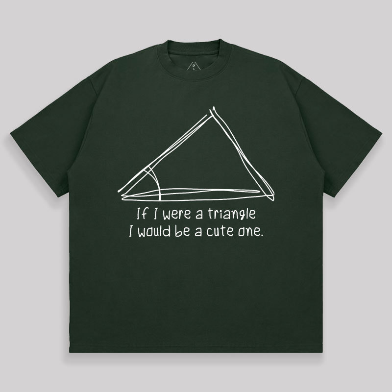A Cute Triangle Unisex Oversized T-shirt