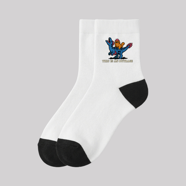 This Is An Outrage Geek Cotton Daily Socks