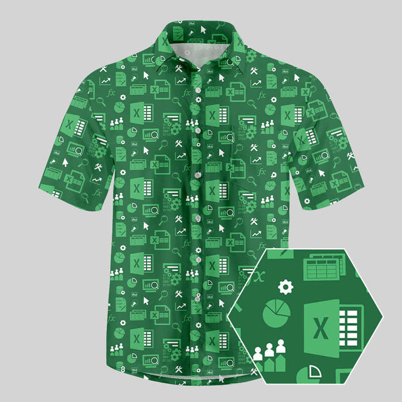 Spreadsheet Chic Button Up Pocket Shirt