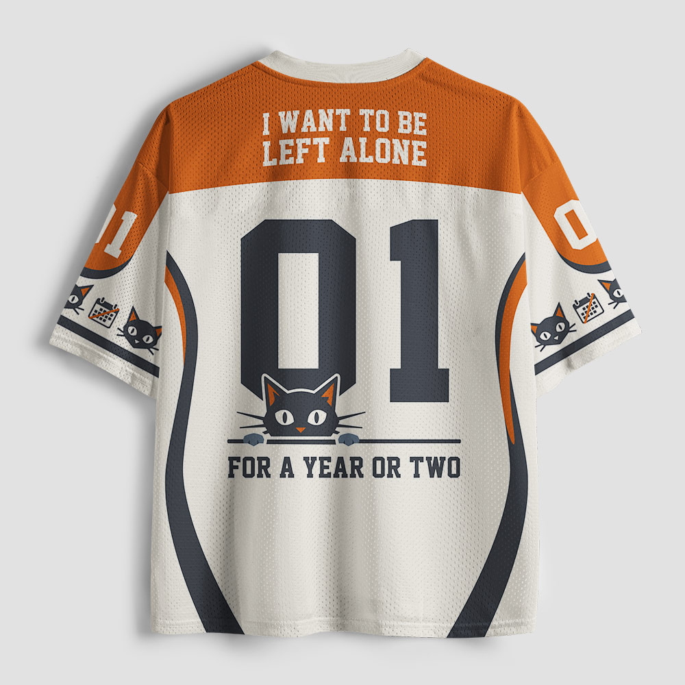 Left Alone Cat Geek Mesh Jersey