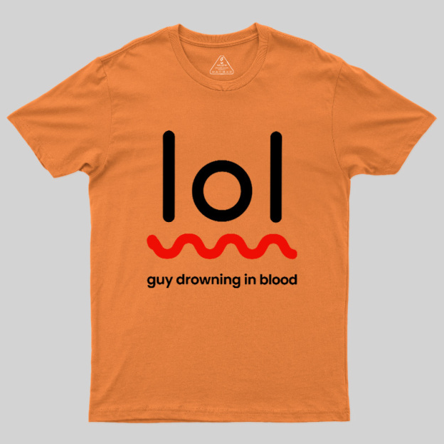 Guy Drowning In Blood Geek T-Shirt