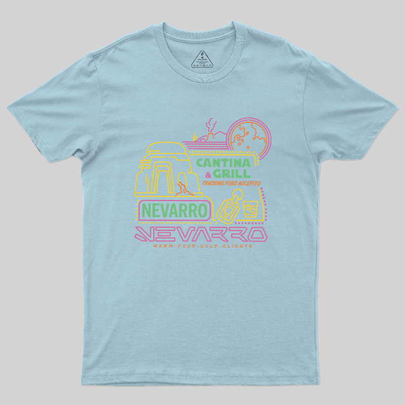 The Bounty Hunter's Cantina Neon Sign Geek T-Shirt