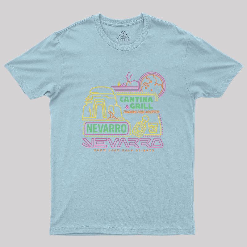 The Bounty Hunter's Cantina Neon Sign Geek T-Shirt