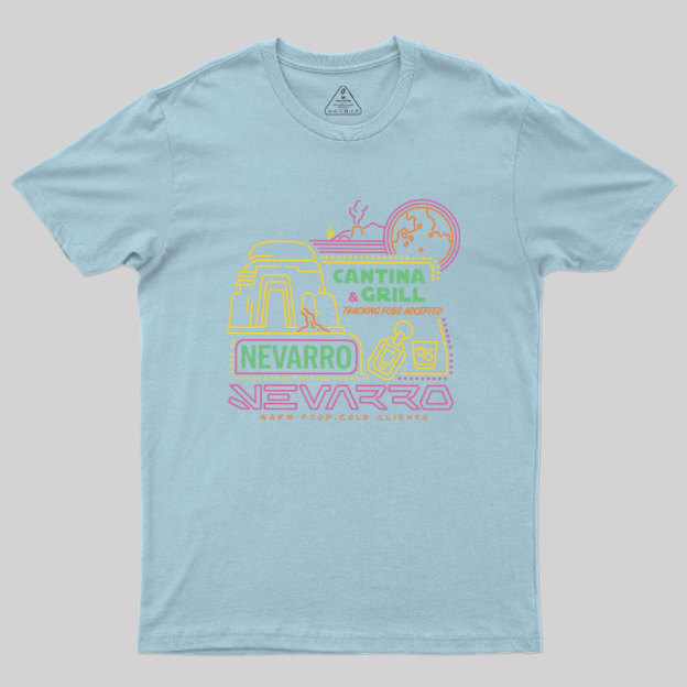 The Bounty Hunter's Cantina Neon Sign Geek T-Shirt