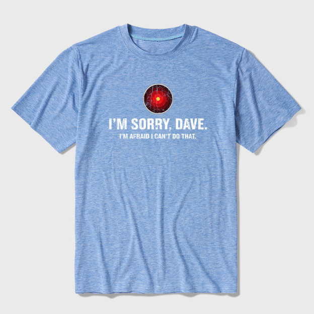 HAL Sorry Dave Quote Ultra Soft Heather Tee