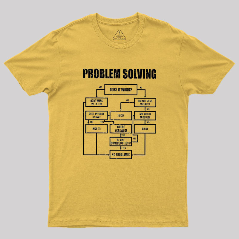Men Problem Solving Geek T-Shirt